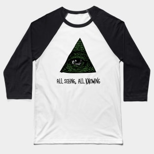 All Seeing, All Knowing Illuminati Baseball T-Shirt